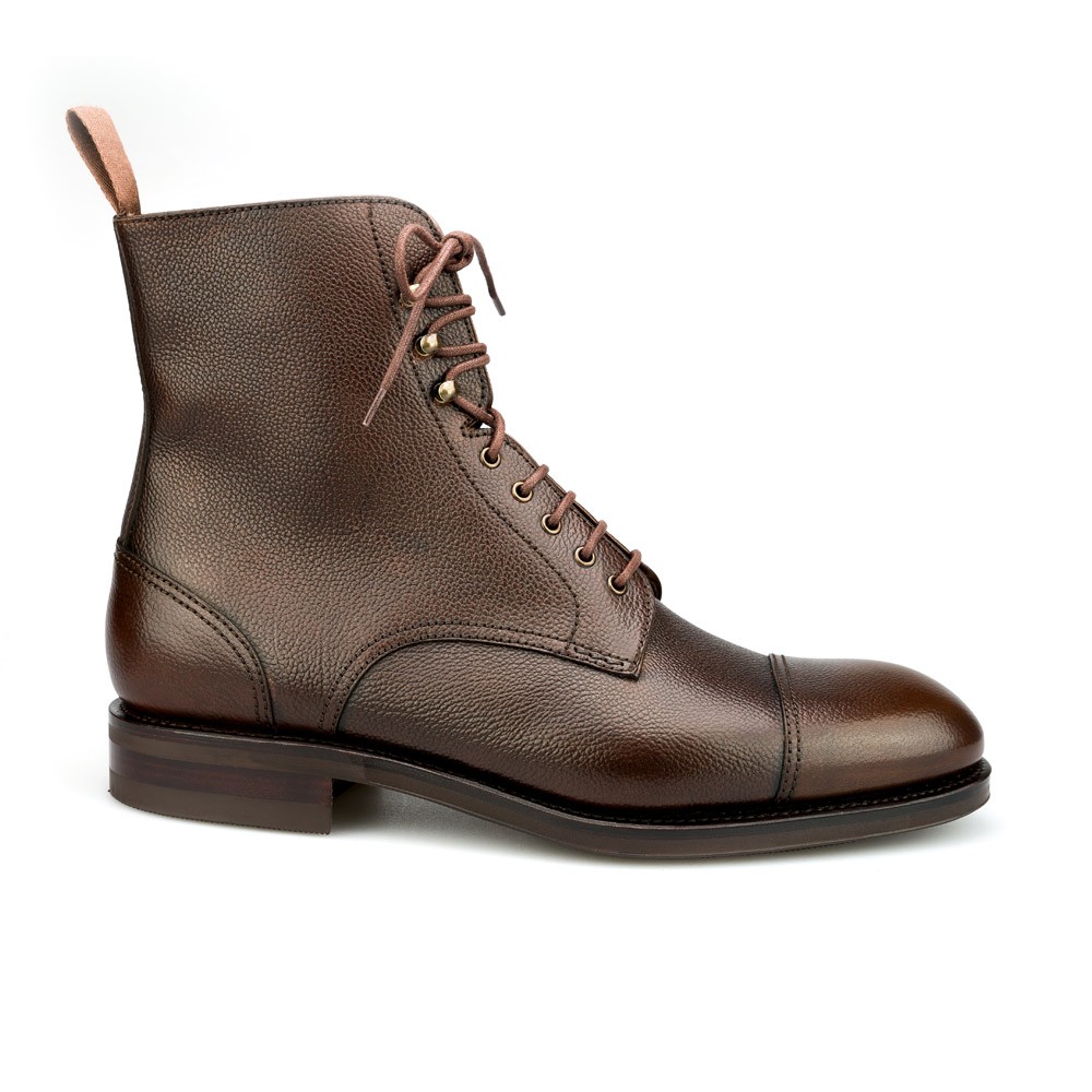 Carmina Dress Boots 80184 Oscar Brown Grain