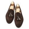 Carmina 80545 Unlined Tassel Loafer Brown Suede - Image 3