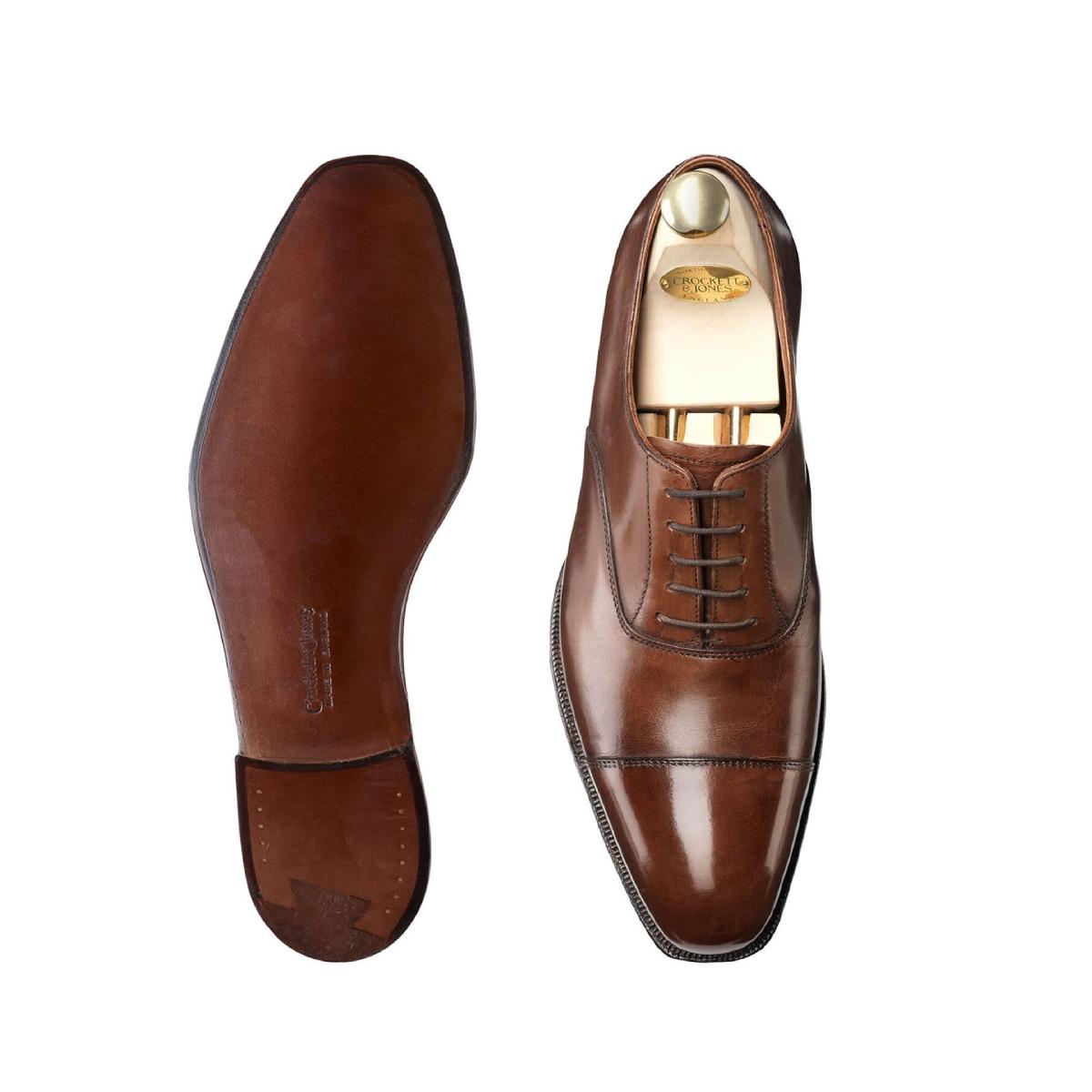 Crockett & Jones Handgrade Audley Dark Brown - Bäckmans Skoservice