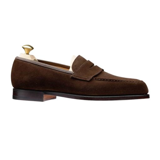 Crockett & Jones Boston Dark Brown Suede - Image 3