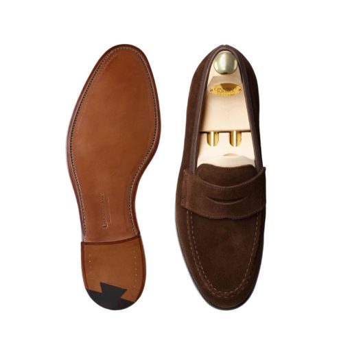 Crockett & Jones Boston Dark Brown Suede - Image 2