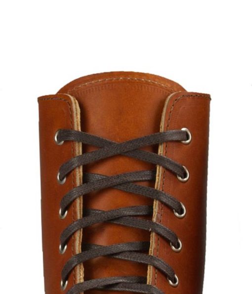 Red Wing skosnören 122 cm - Platt vaxad mörkbrun - Image 2