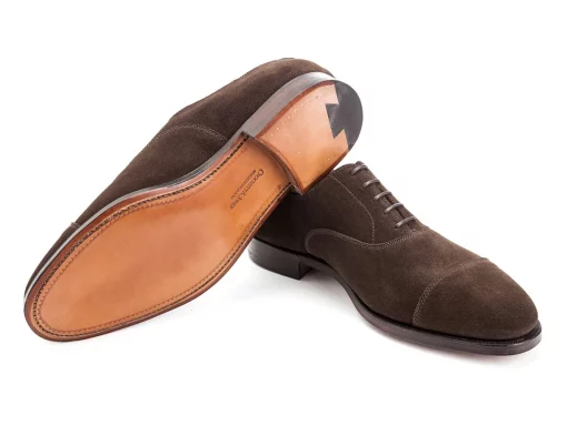Crockett & Jones Connaught Dark Brown Suede - Image 3