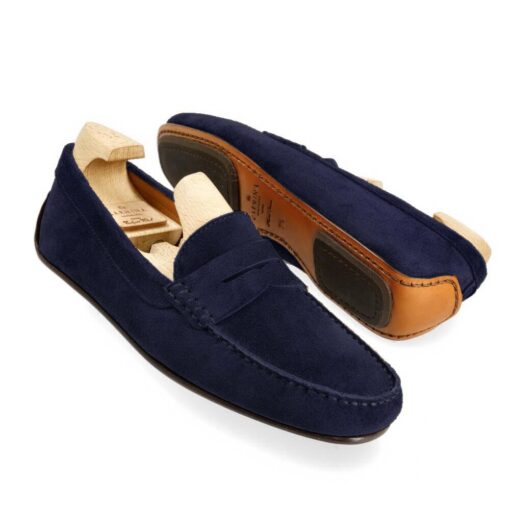 Carmina 80852 Driving Navy suede - Image 2