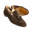 Carmina 80545 Unlined Tassel Loafer Brown Suede - Image 2