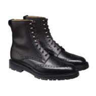 Crockett & Jones Islay Black Grain - Vibram sole