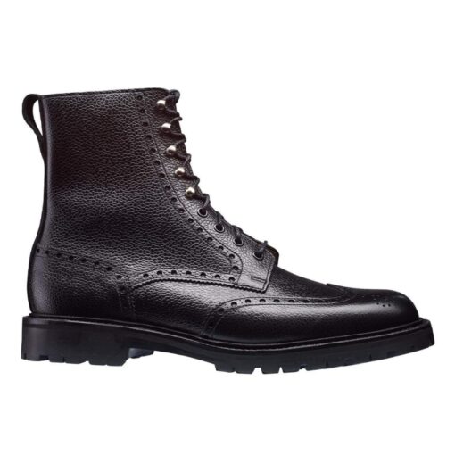 Crockett & Jones Islay Black Grain - Vibram sole - Image 3