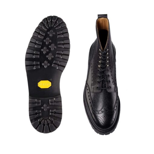Crockett & Jones Islay Black Grain - Vibram sole - Image 2